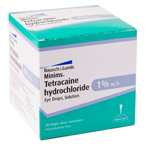 [AMB] (POM) Tetracaine Hydrochloride Minims - 1% - 1% Dropper - (Pack 20)