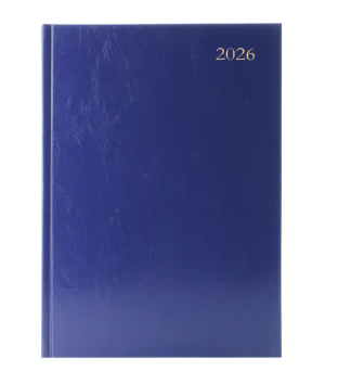 A4 Day Per Page Diary Blue