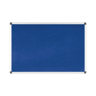 New Generation Felt Board, Aluminium Frame, Blue, 1200 x 900 mm