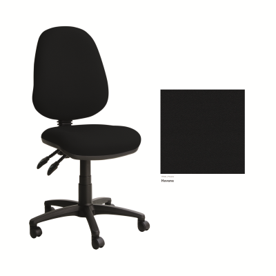 Banner Kirby High Back Operator Chair with 2 Lever Mechanism Phoenix Fabric Havana KR030-YP009-D&I