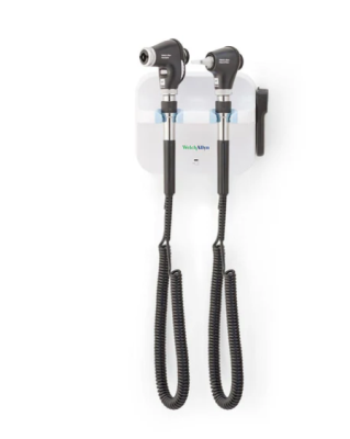 Welch Allyn GS 777 Wall System with PanOptic Plus Ophthalmoscope & Macroview Plus Otoscope