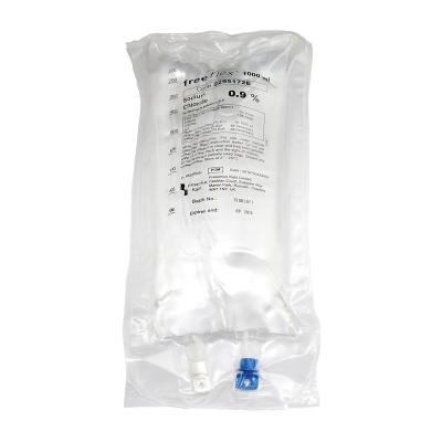 [AMB] (POM) Sodium Chloride 0.9% Intravenous Infusion - 1 Litre Bag (Pack 1)
