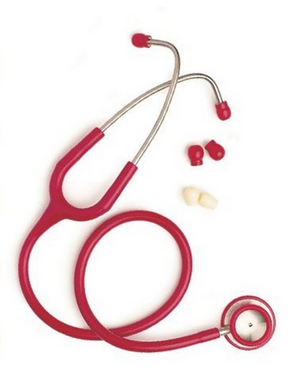 Guardian Spirit GP Paediatric Stethoscope Red Tubing