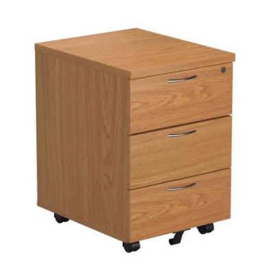 Mobile Pedestal 3 Drawers Nova Oak