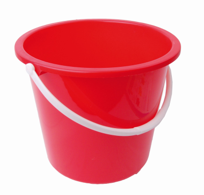 10 Litre Plastic Bucket Red