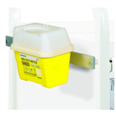 Vista Trolley Sharps Box Holder - Includes Medi-Rail Various Sizes (Daniels)