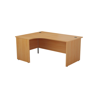 Panel Left Hand Radial Desk 1600X1200 Beech