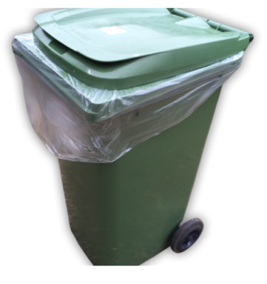 Clear Flat Packed Wheelie Bin Liners