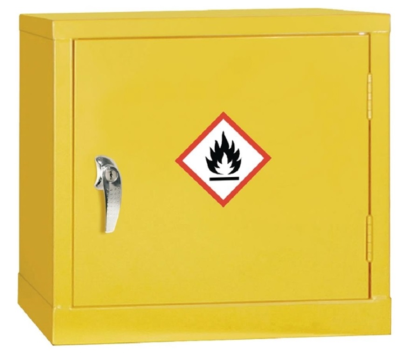 COSHH Cabinet with Single Door in Yellow 5Ltr