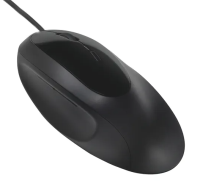 Kensington Pro Fit Wired Ergonomic Black Mouse with Wrist Support