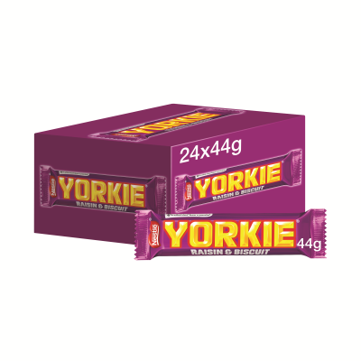 Nestle Yorkie Raisin and Biscuit Chocolate Bar 44g