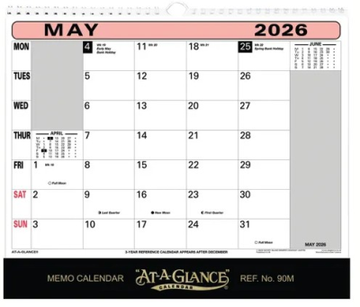 At-A-Glance Wall Calendar 2026