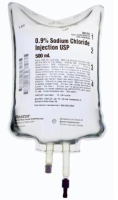 [AMB] (POM) Sodium Chloride IV for Infusion - 0.9% - 500ml Bag - (Pack 1)