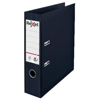 Premium A4 75mm Plastic Lever Arch File Black