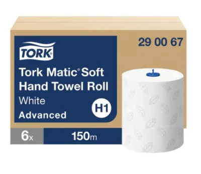 Tork Matic 2 Ply Hand Towel White 150m - H1