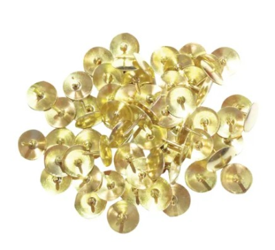 Brass Drawing Pins Brass 9.5mm (Pack of 1000)