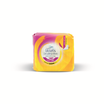 Lil-Lets Supersoft Sanitary Pads Ultra with Wings Normal x14