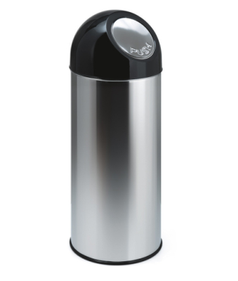 55L Stainless Steel Push Bin
