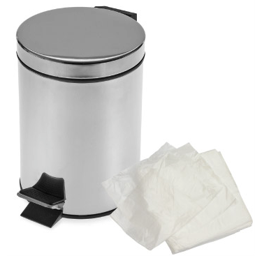 Heavy Duty White Pedal Bin Liner