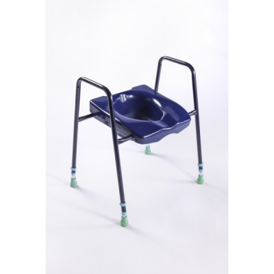 Toilet Frame with Seat Blue