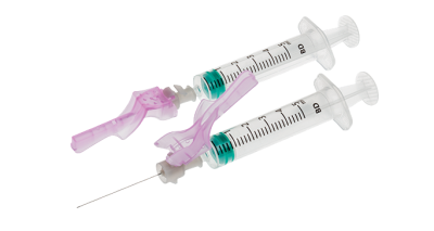 BD Eclipse Hypodermic Safety Needles with SmartSlip Technology 21G x 1 1/2" (Green)