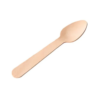 Economy Disposable Birch Wood Teaspoon 11cm