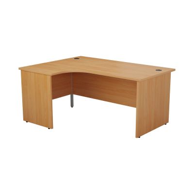 Panel Left Hand Radial Desk 1800X1200 Beech