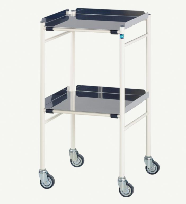 Harrogate Surgical Trolley with 2 Stainless Steel Shelves 470 x 470mm