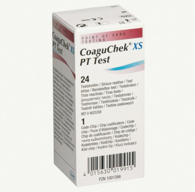 Coaguchek XS PT Test Strips Pack of 24