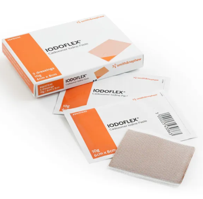 Iodoflex Specialist Woundcare Antimicrobial 10g Paste + Gauze 8X6CM