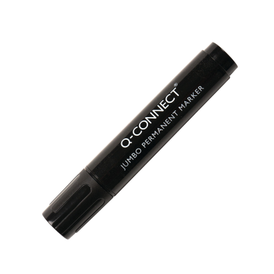 Q-Connect Jumbo Permanent Marker Pen Chisel Tip Black