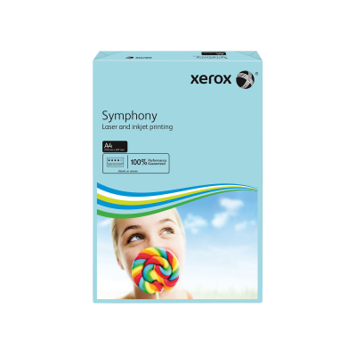 Xerox Symphony Medium Tints Mid Blue Ream A4 Paper 80gsm