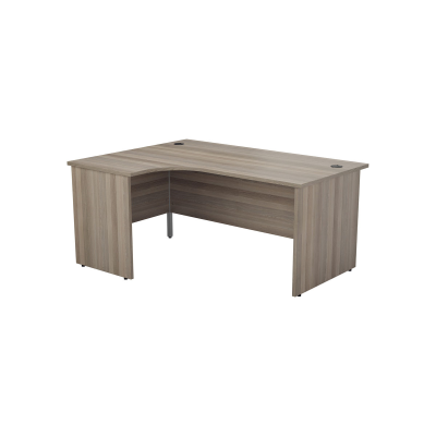 Panel Left Hand Radial Desk 1800X1200 Grey Oak Grey Oak