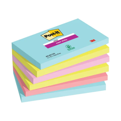 Post-It Super Sticky Notes 76x127mm Miami