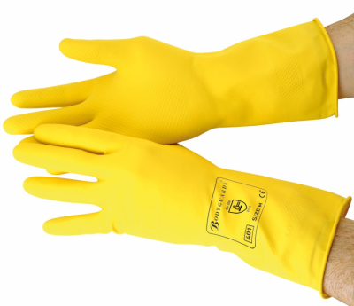 Yellow Standard Household Gloves Small