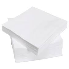 White 2 Ply Napkins Case of 2000