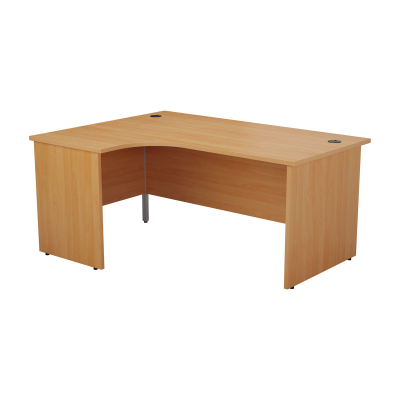 Radial Left Hand Panel Desk Beech