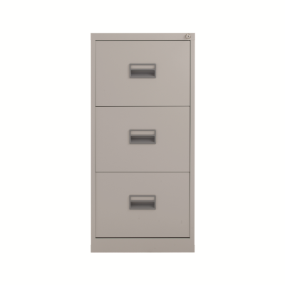 TC 3 Drawer Steel Filing Cabinet 467x618x997mm Grey TCS3FC-GR