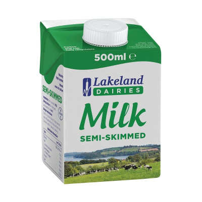 Semi-Skimmed UHT Milk, 500ml