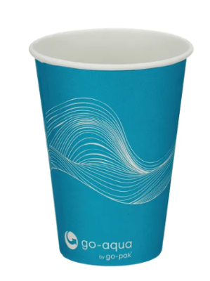 Single Wall Paper Water Cup 7oz Blue