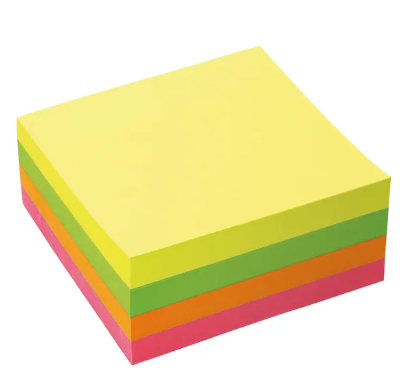 Neon Sticky Note Block 76 x 76mm