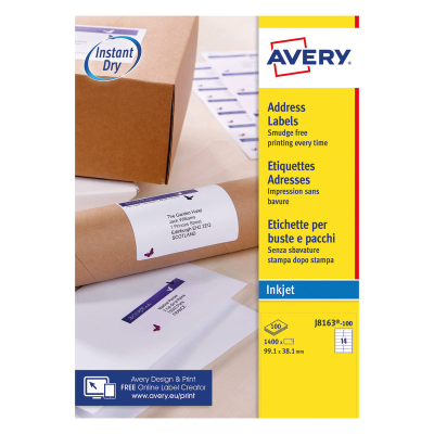 Avery Address Labels (14 Labels Per Sheet) 99.1 x 38.1mm