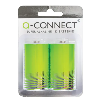 Q-Connect D Alkaline Batteries