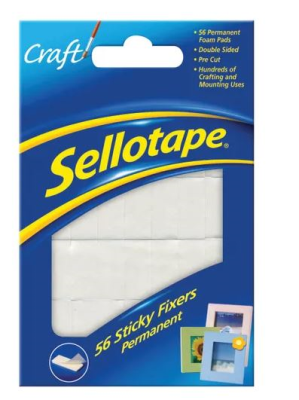 Sellotape Sticky Fixers Permanent 12mmx25mm