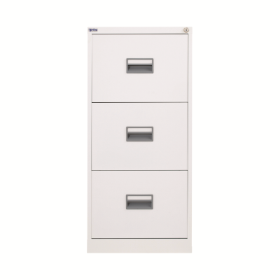 Talos 3 Drawer Filing Cabinet 465x620x1000mm White KF78769