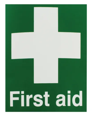 Safety Sign First Aid 150x110mm Self-Adhesive