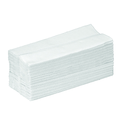 Standard 2 Ply Z Fold Hand Towels White