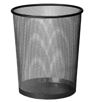 Mesh Waste Bin 20 Litre Black