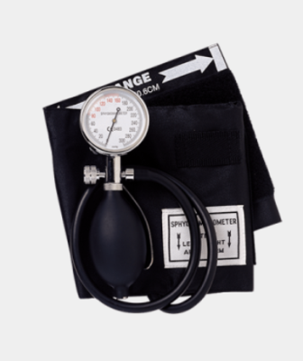 Sapphire Aneroid Sphygmomanometer Palm Held with Adult Cuff