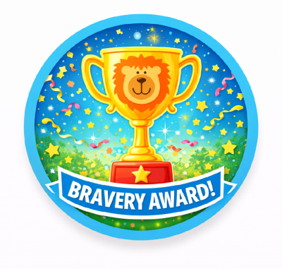 Bravery Award Stickers